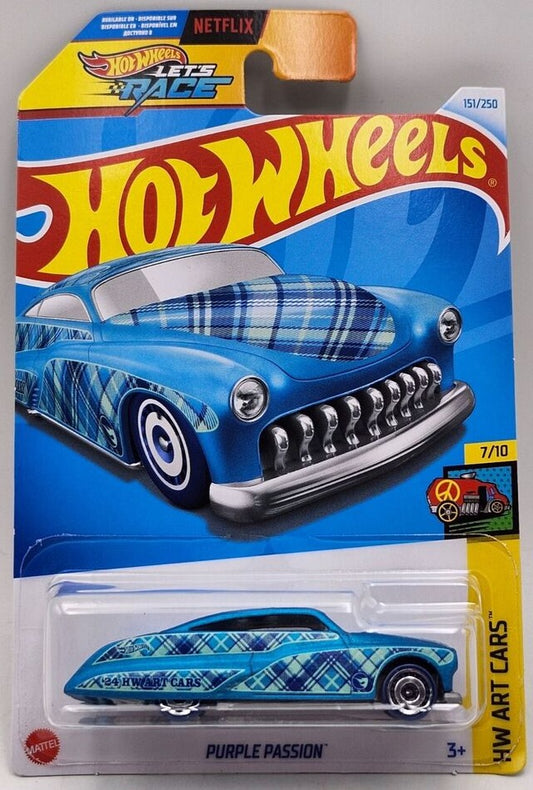 Hot Wheels 2024 #151/250 Purple Passion, TREASURE HUNT, blue