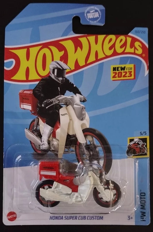 Hot Wheels 2023 #160/250 Honda Super Cub Custom, white (body)