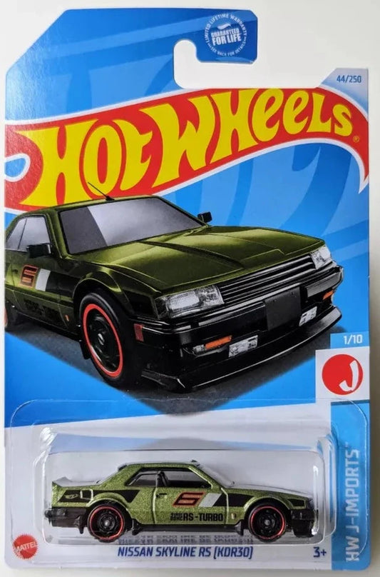 Hot Wheels 2024 #044/250 Nissan Skyline RS (KDR30), metalflake green