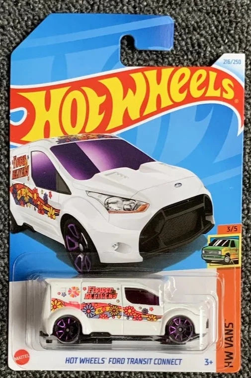 Hot Wheels 2024 #216/250 Ford Transit Connect, TREASURE HUNT, white