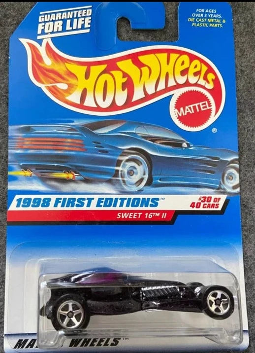 Hot Wheels 1998 First Editions #30/40 Sweet 16 II, black