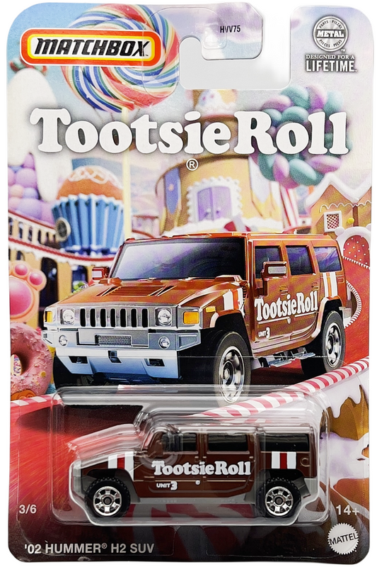 Matchbox 2024 Candy Series '02 Hummer H2 SUV "Tootsie Roll"