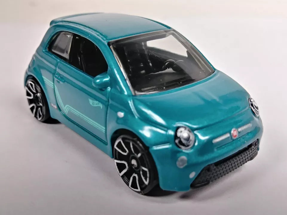 Hot Wheels 2023 #144/250 Fiat 500e, NEW/LOOSE, metallic teal