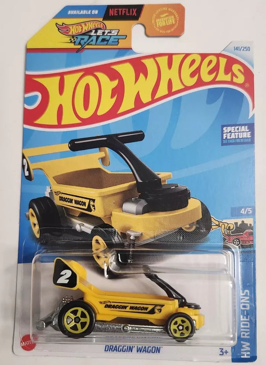 Hot Wheels 2024 #141/250 Draggin' Wagon, TREASURE HUNT, yellow