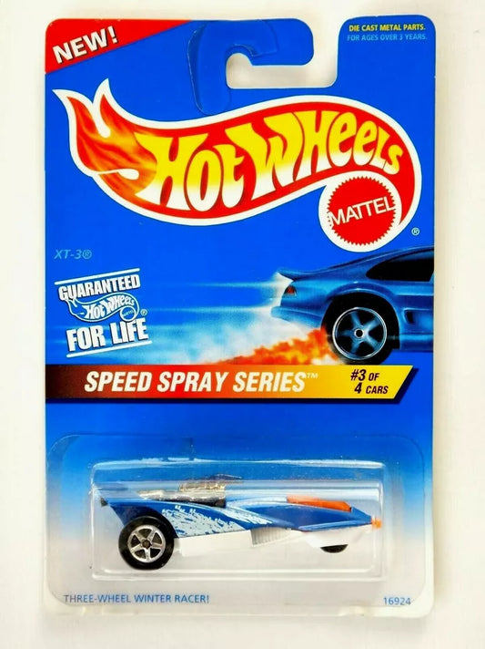 Hot Wheels 1996 Speed Spray Series #3/4 XT-3, blue