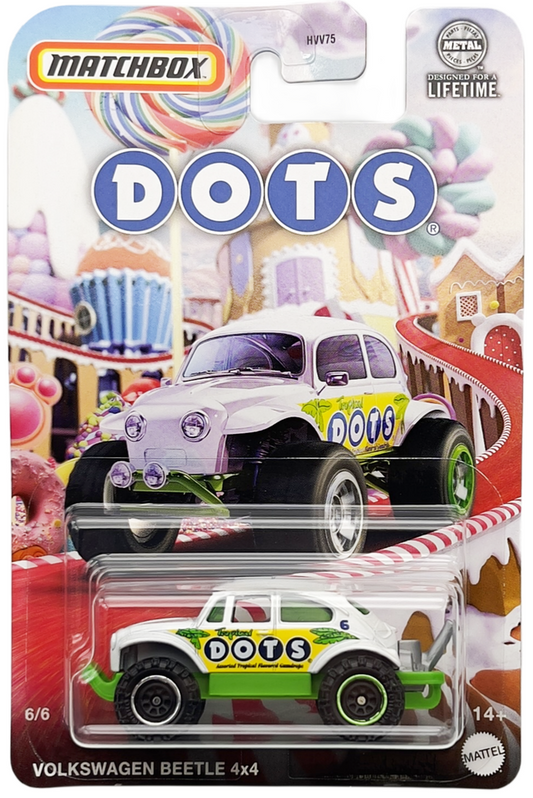 Matchbox 2024 Candy Series Volkswagen Beetle 4x4 "Dots"