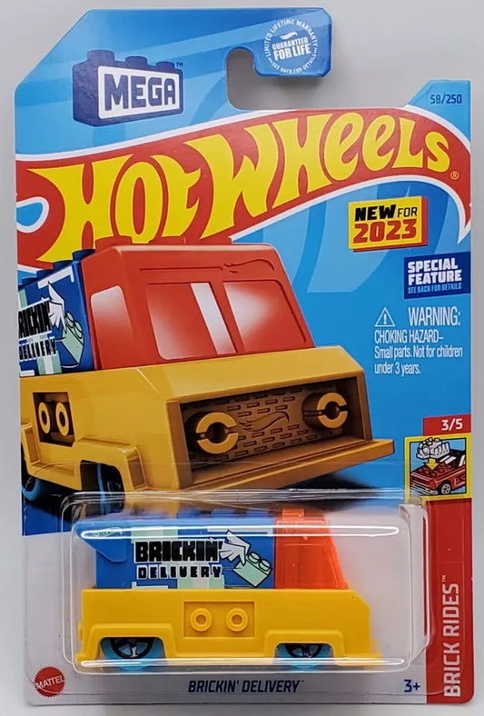 Hot Wheels 2023 #058/250 Brickin' Delivery, yellow