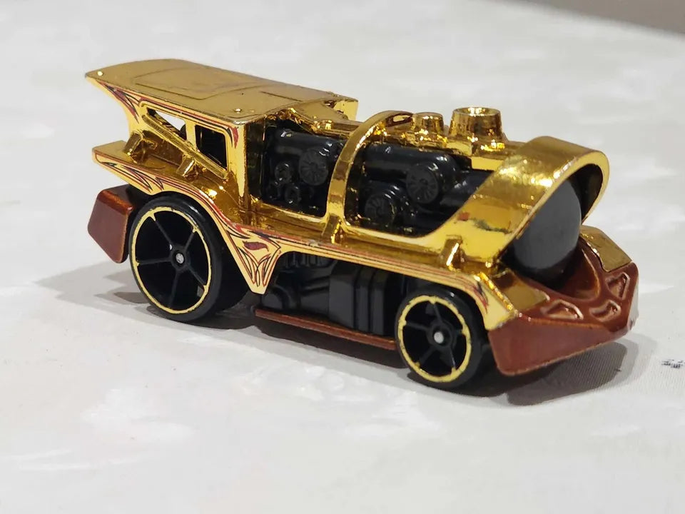 Hot Wheels 2022 #031/250 Loco Motorin', NEW/LOOSE, gold chrome