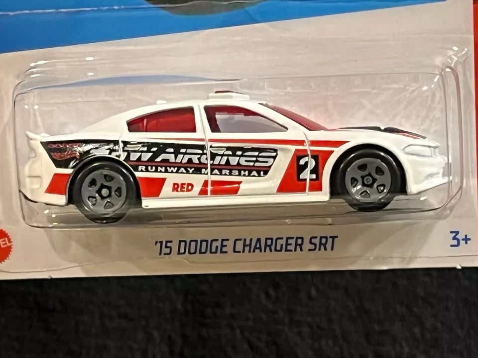 Hot Wheels 2024 #007/250 '15 Dodge Charger SRT, TARGET RED EDITION, NEW/LOOSE, white