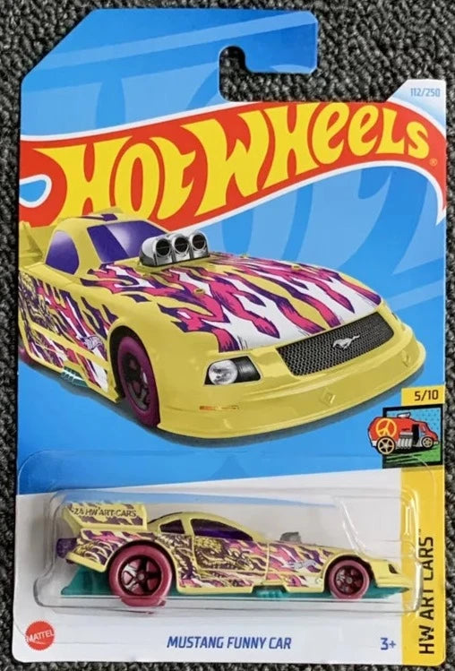 Hot Wheels 2024 #112/250 Mustang Funny Car, yellow