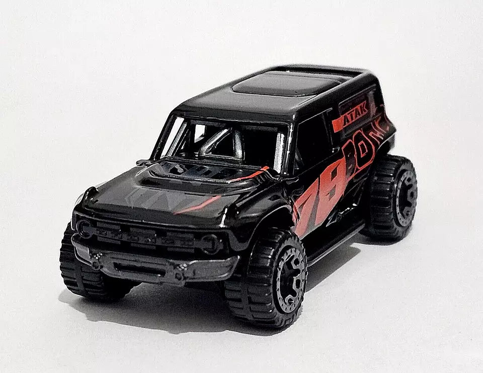 Hot Wheels 2023 #225/250 Ford Bronco R, NEW/LOOSE, black