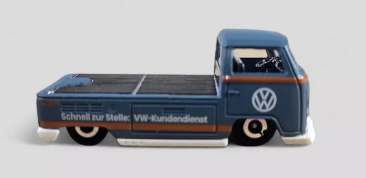 Hot Wheels 2024 #042/250 Volkswagen T2 Pickup, NEW/LOOSE, gunmetal blue/grey