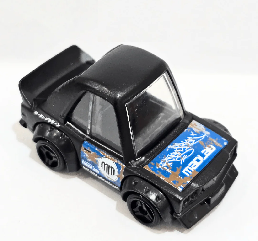 Hot Wheels 2025 #196/250 Mazda RX-3 (Tooned), NEW/LOOSE, black