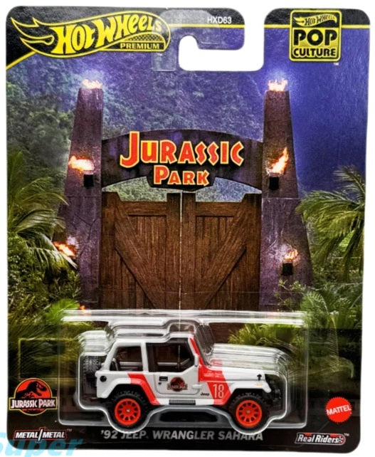 Hot Wheels 2025 Pop Culture, Jurassic Park '92 Jeep Wrangler Sahara